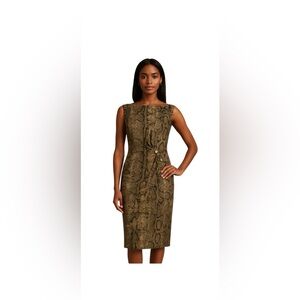 Authentic Roberto Cavalli Snake Print Midi Dress